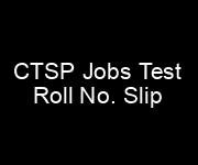 CTSP Test Roll No Slip 2022