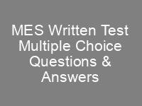 Military Engineer Services MES Jobs Written Test Syllabus Sample Papers 