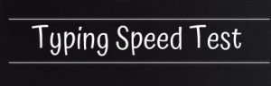 typing speed test race