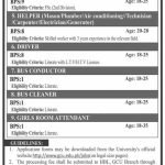 Govt Jobs 2021 in Lahore At Lahore Government College University GCU