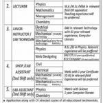 TEVTA Jobs 2022 At Government College of Technology