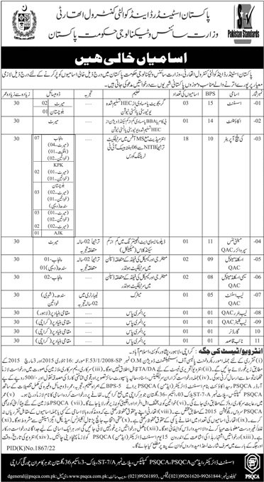 New Govt Jobs Pakistan Today 2023 At Ministry of Science Tech